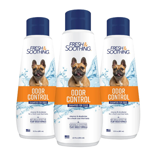 Fresh & Soothing Odor Control Refreshing Shampoo for Pets 22oz - 3 Pack