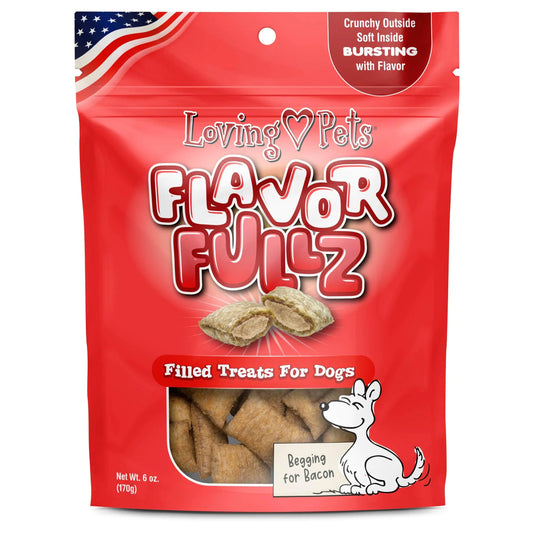 Loving Pets Flavorfullz Filled Treats for Dogs Bacon 6 oz.
