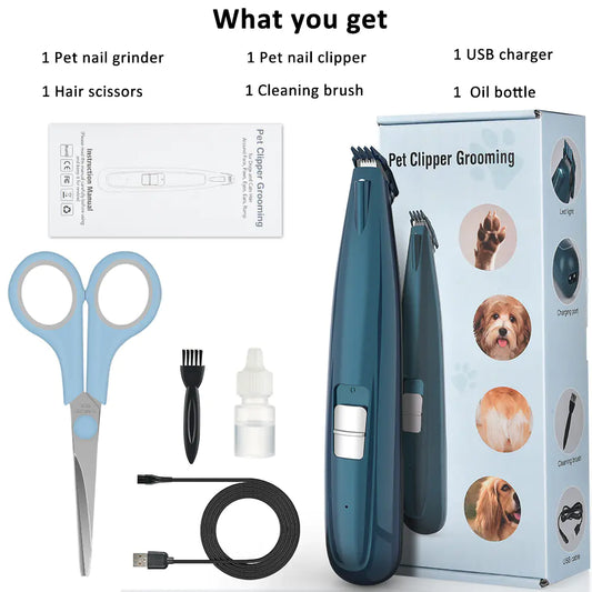 Rechargeable Electric Hair Clippers for Pets