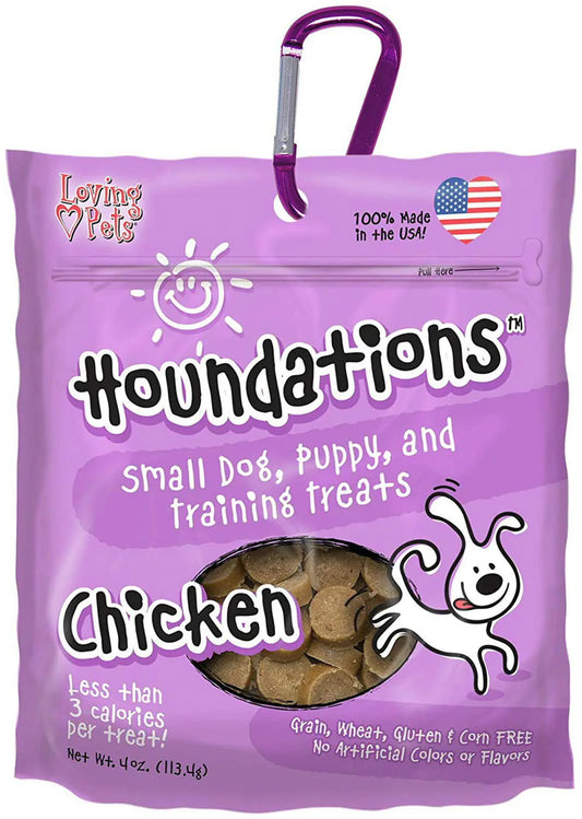 Loving Pets Houndations Dog Training Treats Chicken 24oz (6 x 4oz)